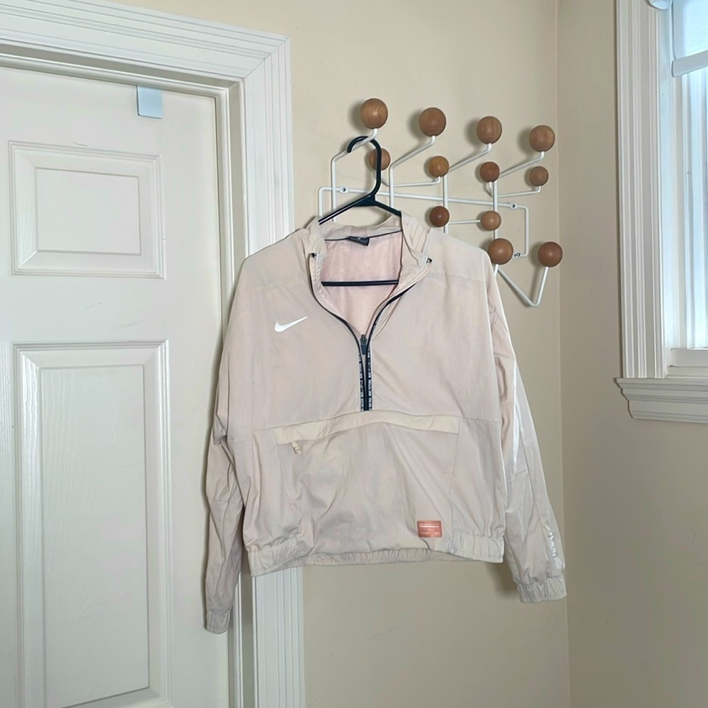 Nike - F.C Collection Dri-Fit Athletic Pullover 1/4 Zip Up Jacket Light Pink  M